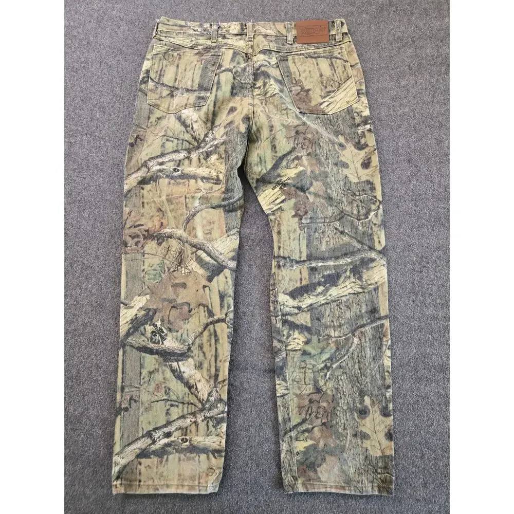 Wrangler Pro Gear Vtg Y2K Mossy Oak Breakup Camo Jeans Mens Sz 36x32 Gorpcore